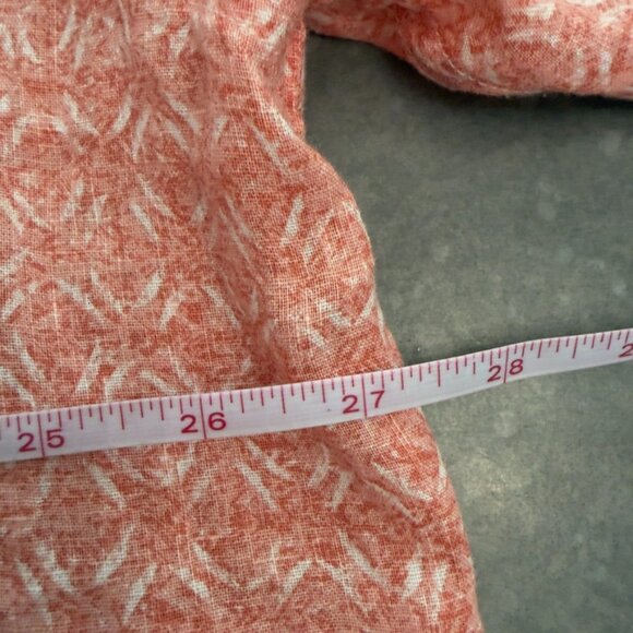 Peter Millar 100% Linen Coral Pattern Button-Down Shirt – Size XXL - Picture 10 of 10